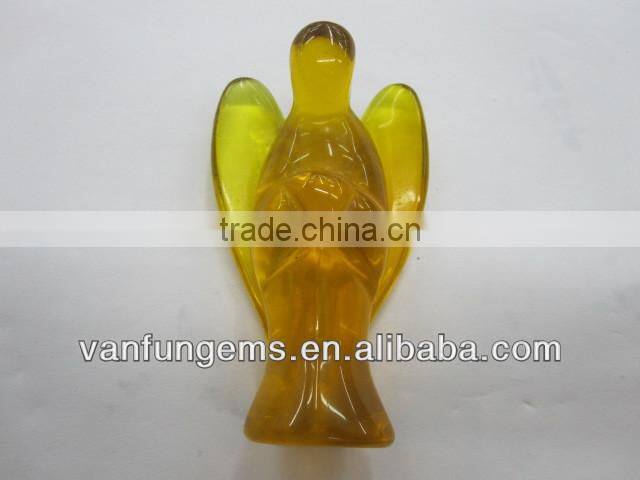 Wholesale carved Angle Carved Green Aventurine Angle