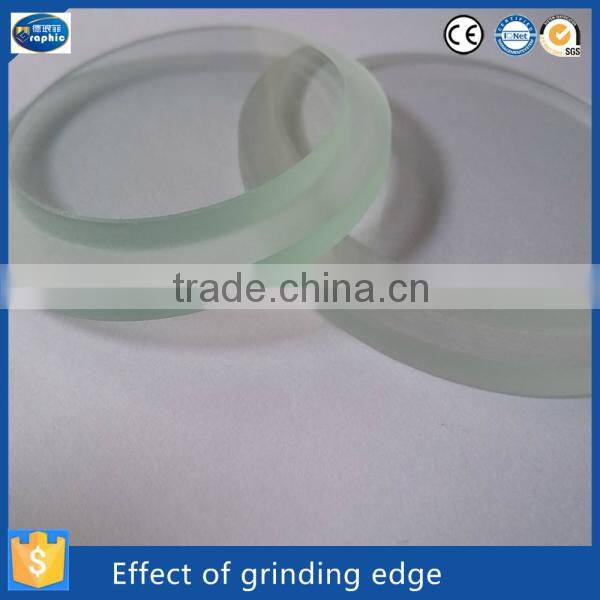 Chinese glass 6mm step shaped Tempered glass for Lamp Cover