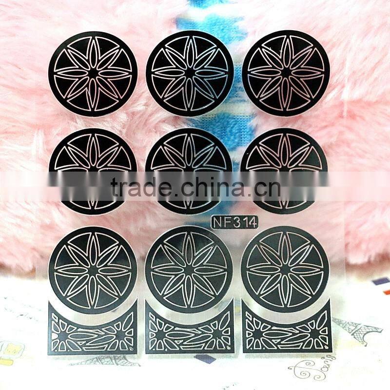 Nail Stencil Guide Vinyl Decal Sticker Sticker Hollow Tip Guides nail art stickers