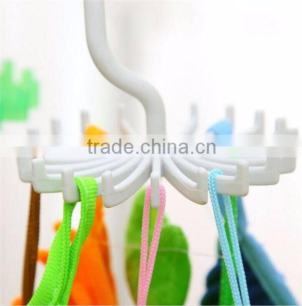 belt tie hanger , H0T123 , pp revolving tie rack , 15 colorful round ties scarves plastic hanger