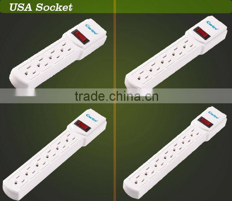 USA 7 gang 16a extension Socket Set with Switch