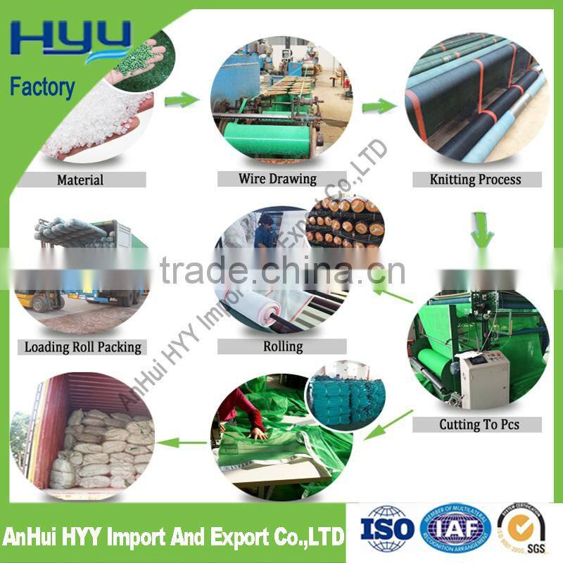 HYY China factory greenhouse net or plastic net or sun shade net