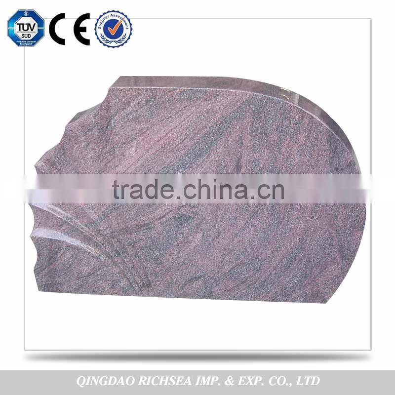 With QC Department New Design Cheapest Stone Pink Granite Tombstone Headstone Supplier