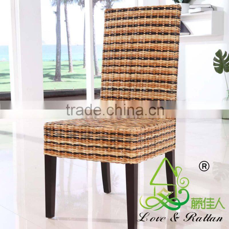 Super Cheap Bali Indonesia Design Coffee Handmade Seagrass Natural Rattan Wicker Wood Side Dining Chair