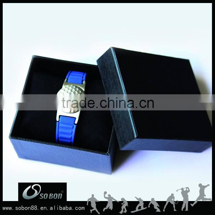 New design silicone wristband custom logo magnetic bracelet with changeable ball marker