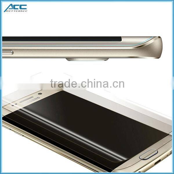 Perfectly fit for S6 edge, Anti scratch 9H tempered glass screen protector for Samsung galaxy s6 edge