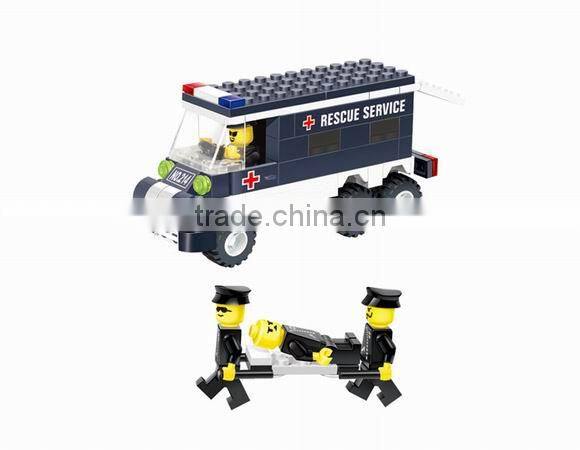 Mini Ambulance Car Block Set playmobile children toy brick game