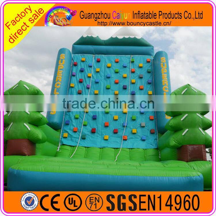 Best quality adventure inflatable rock climbing wall for sale