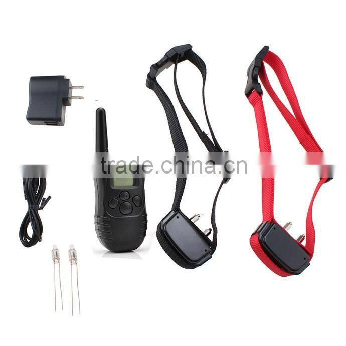 Hot selling LY-998DR dog electronic shock training collar, rechargeable, waterproof