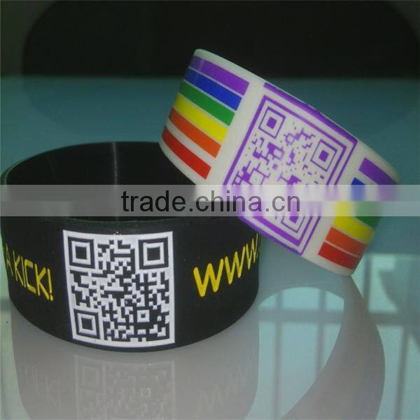 phone scan qr band customized qr code silicone band