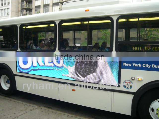 Vehicle used full color bus Led display screen, outdoor advertising display