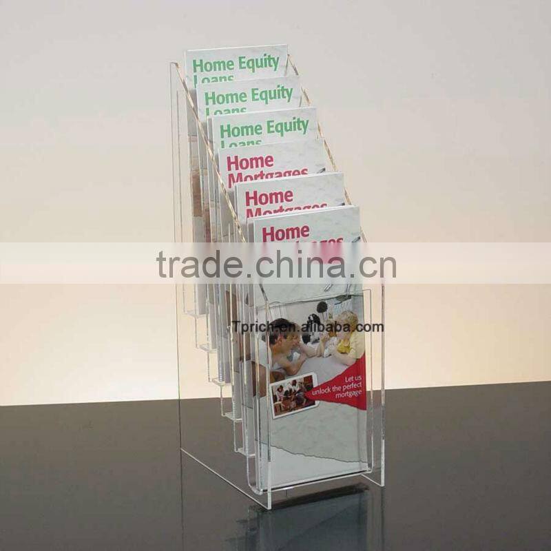 2014 Top quality cardboard brochure holder,cheque book holder wallet