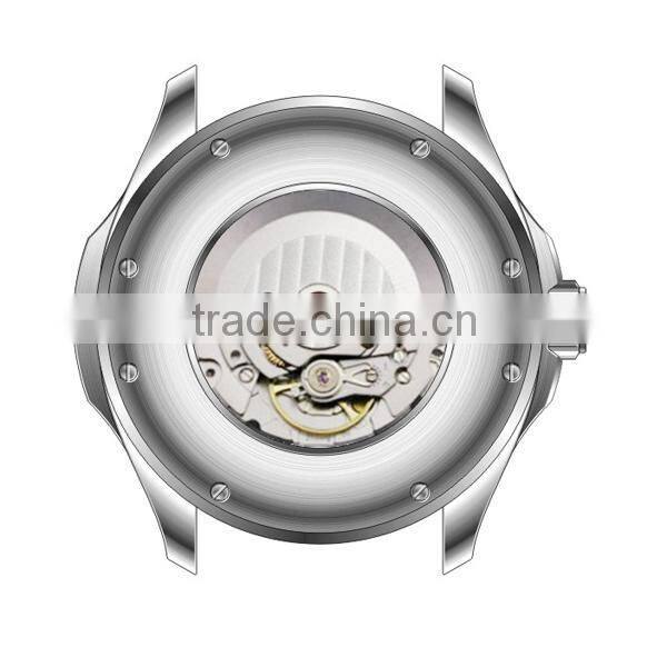 High quality silicone watch men luxury with skeleton back