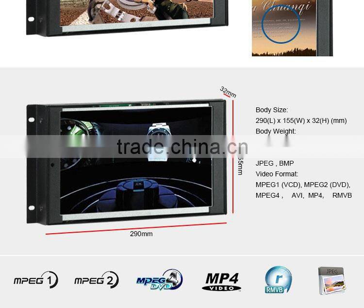 Flintstone 10" embedded lcd ad screen, pop video screen for product presentation, hot open frame digital signage displays