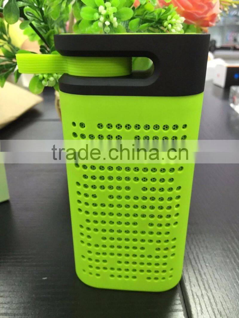 Hottest Top Quality 2016 music bluetooth speaker with Mobile phone charging ,FM radio,LED Light, TF Card support