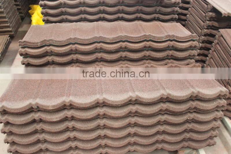 High quality best price stone coated metal roof tile Type and Synthetic Resin