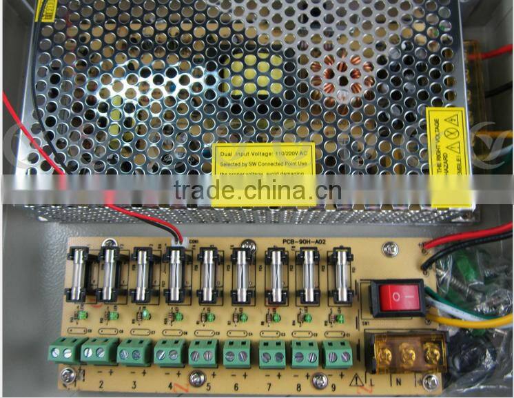 18CH DC 12V 30A Output Power Supply Switch Box for CCTV Camera