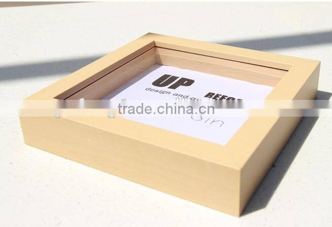 cheap wholesale art 3D deep photo frame wooden shadow box frame