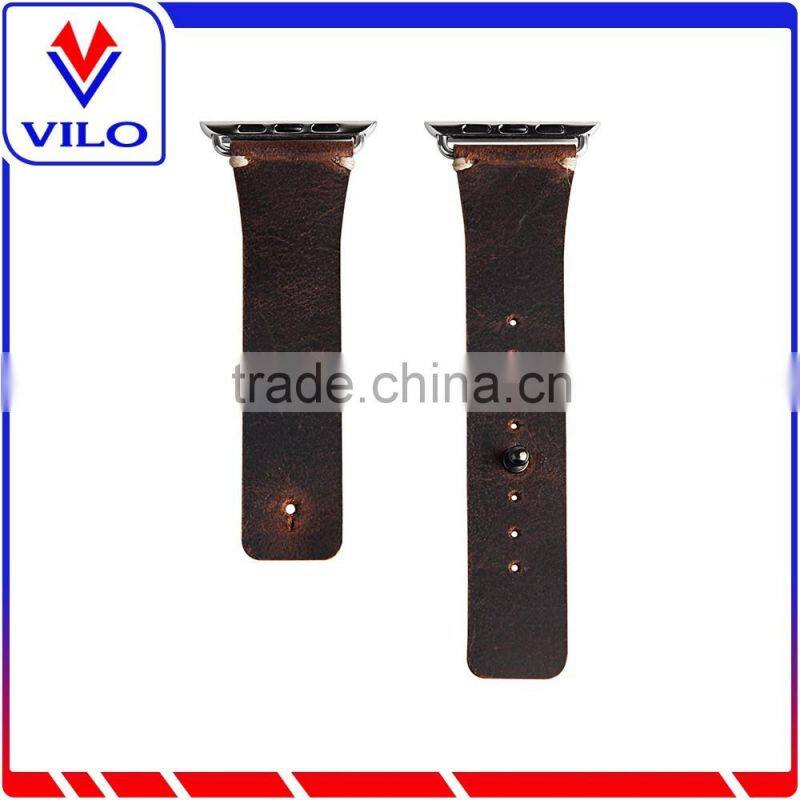 For Apple Watch Genuine Leather Original Watch Band With Connection Adapter Clip