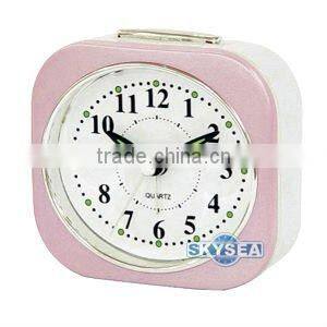 Retro plastic table alarm clock bedside clock