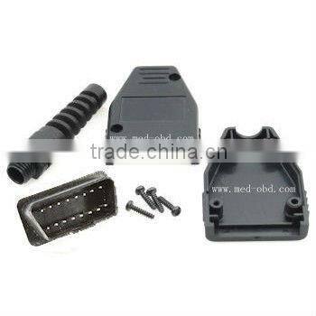 OBD2 Connector J1962m Plug with enclosure 16pin male connector