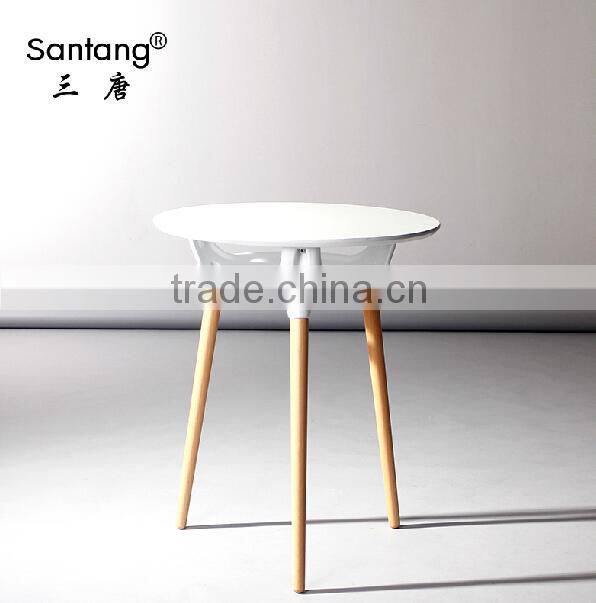 santang new wholesale indoor high-glossy K/D plastic dining table 1545a