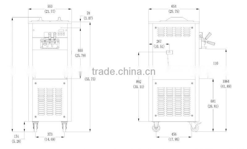 Best products for import equipment for ice cream pump feed ice cream shake machine