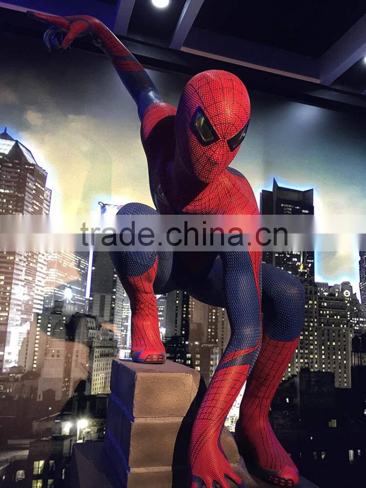 spider man animation movie wax figure silicone statue