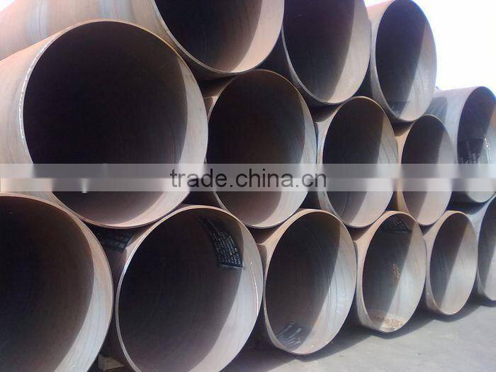 3PE 3PP FBE black varnished coating large size spiral welded steel pipe make in china