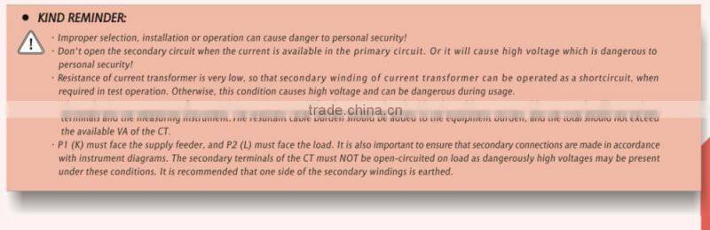 500/5A Class 1.0 Current Transformer