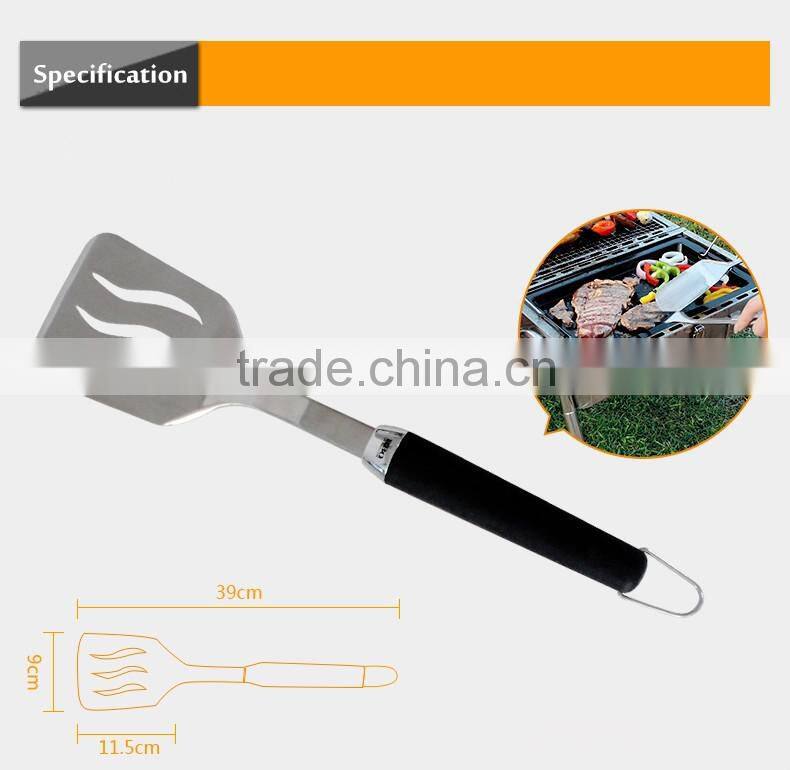 wooden handle stainless steel bbq fork