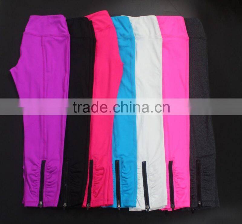 Purple High Waist Nylon Spandex Fitness Gym Sport Slim Fit Running Yoga Pants, Active Wear, Fitness Wear, Yoga Wear, Gym Wear,