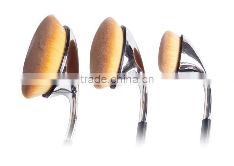 Private label makeup brushes golf shape handle makeup brush set