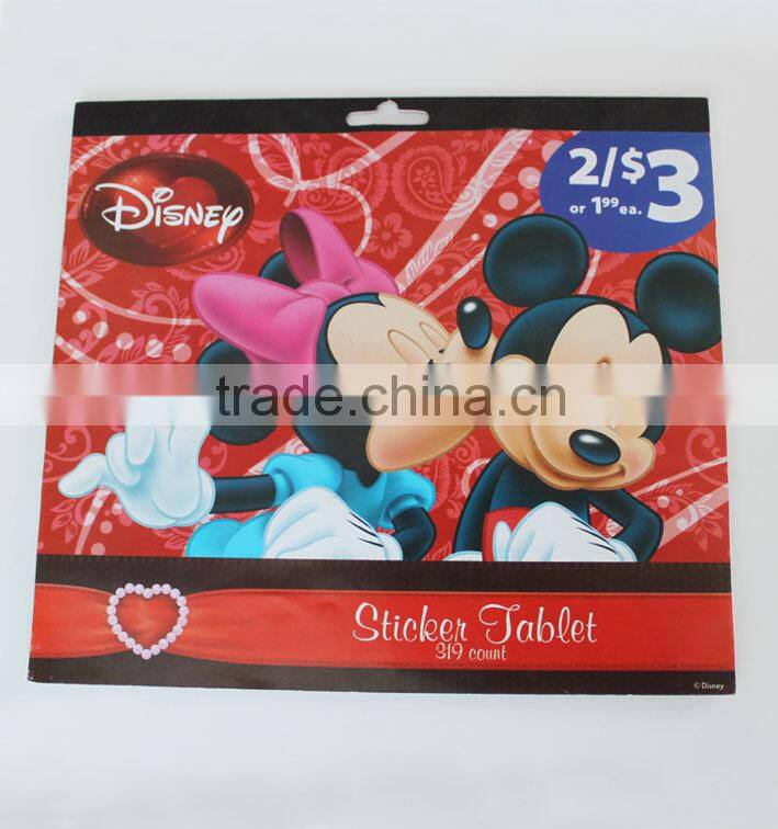 Interesting customized shape Eco-friendly Non-toxic paper double stickers