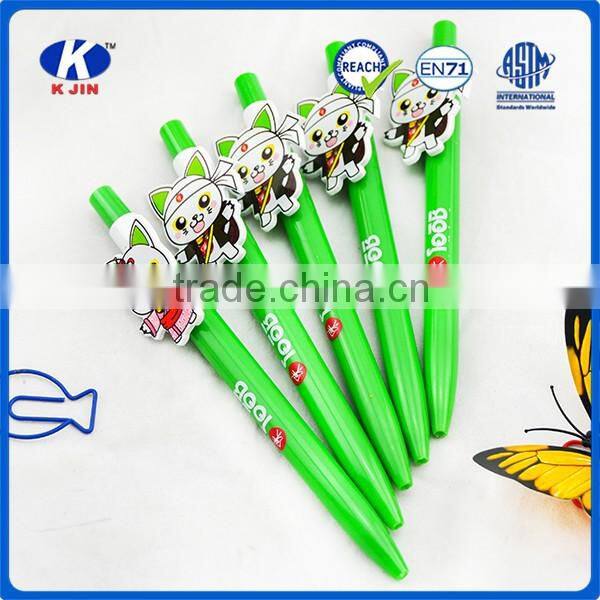 2016 new style hot sales cartoon point pen with oem design