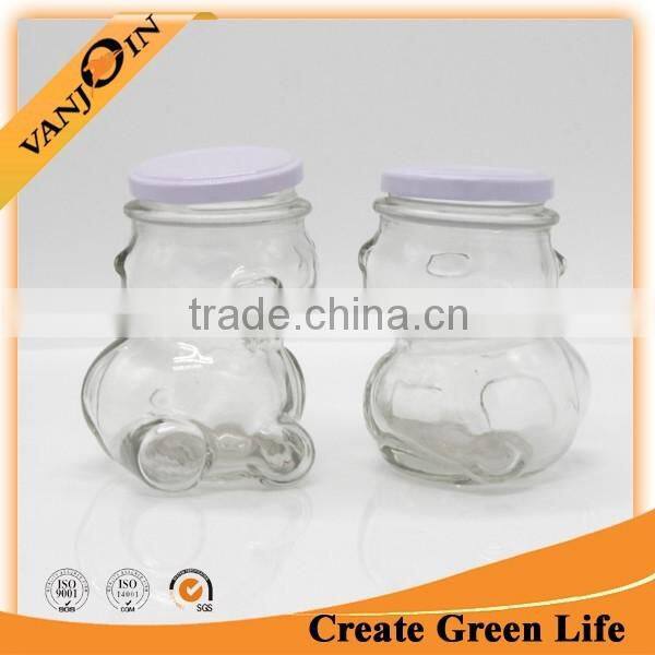 Children Favor Lovely Bear Glass Jars With Cap For Sale