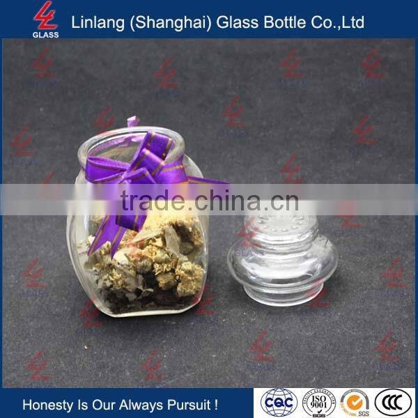 Long Exported Custom Made Glass Cookies Storage Jar