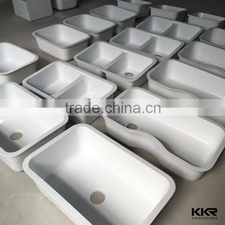 Artificial stone solid surface countertop kitchen sink