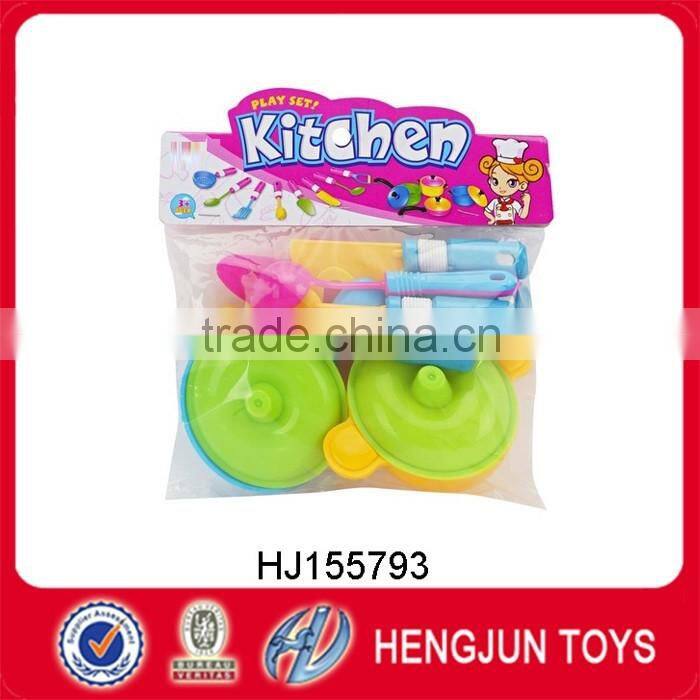 children plastic toy color tableware toy for kitchen