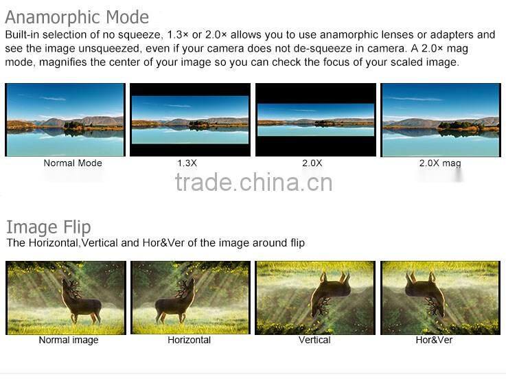 IPS panel wide view angle build-in HDMI to SDI Conversion output 7" dslr field monitor for film shooting IPS wide view angle