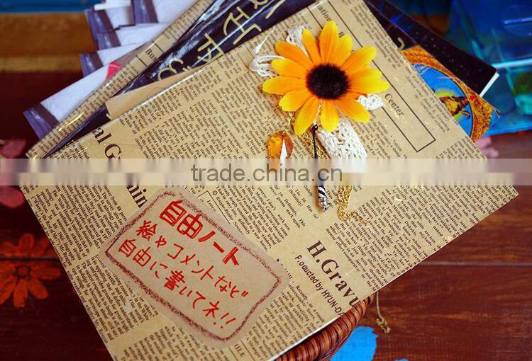 wholesale 80g printed kraft paper double sided wrapping paper