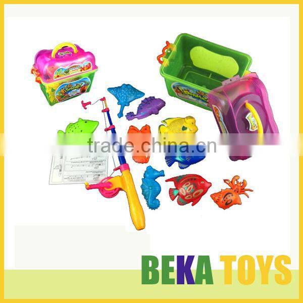 Hot summer toys happy kids toy funny magentic plastic fishing toys small kids fishing game toy