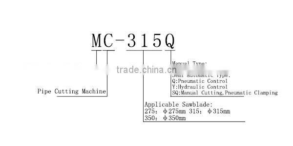 Hot Sale Pneumatic Metal Pipe Cutting Machine