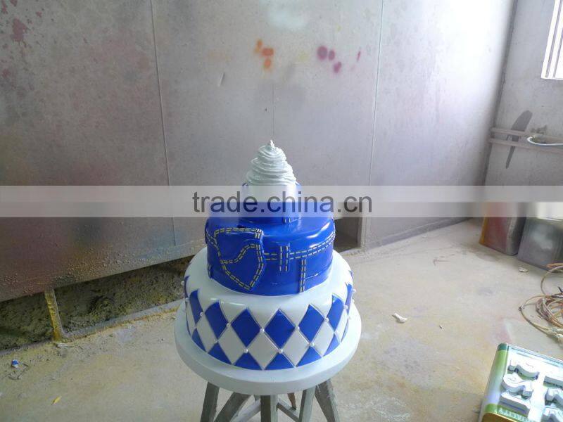 fiberglass birthday cake sculpture decorations