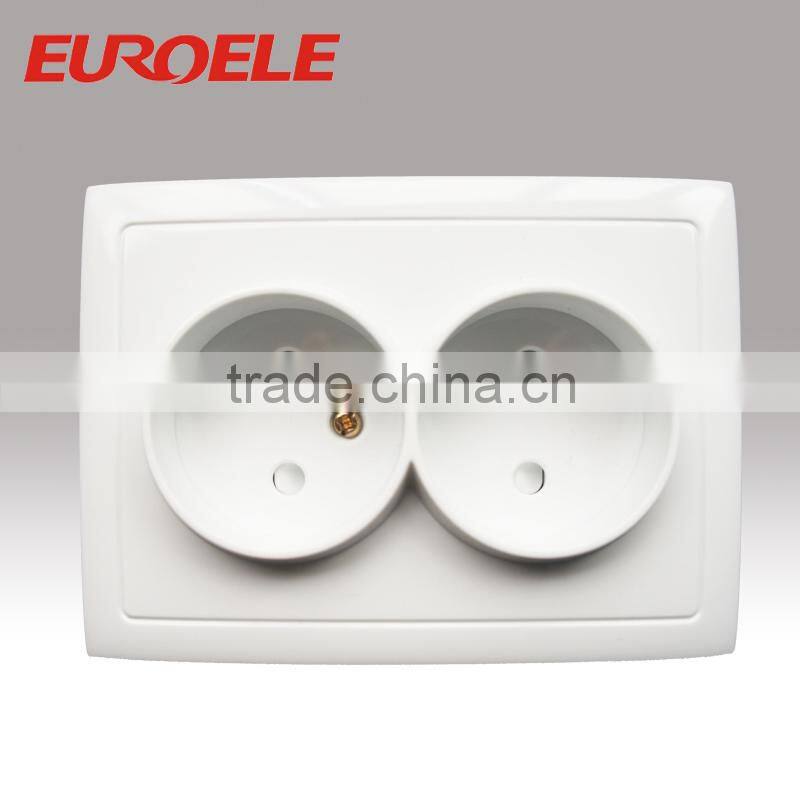 E-14 Europe Two gang socket