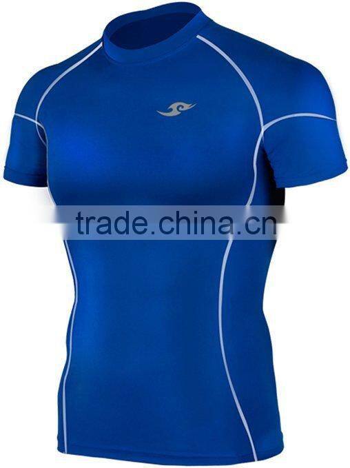 88% polyester 12% spandex mens dry fit compression t shirt