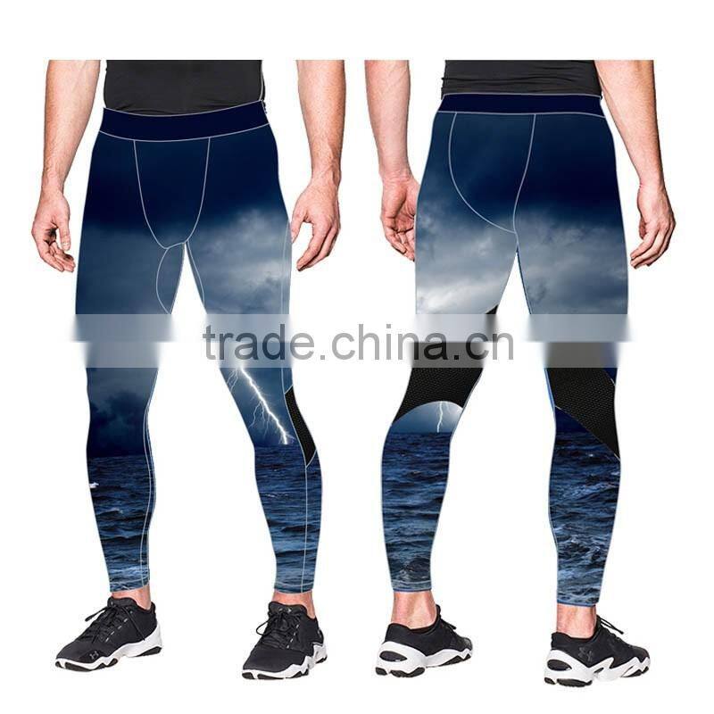 (Trade Assurance) custom Men Compression pants/full length pants