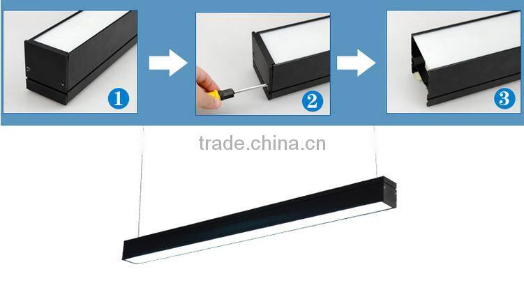 15w 30w led linear hanging celing light linear lighting led trunking system 5 years warranty