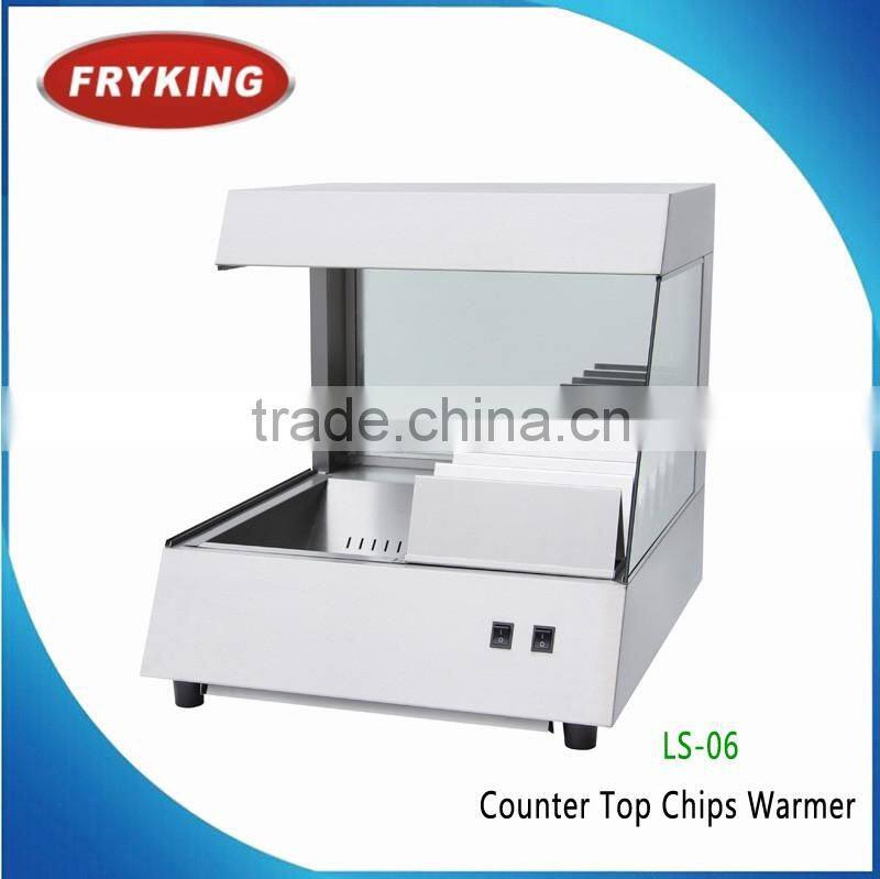 Commercial Counter Top Stainless Steel Electric Chips Worker , Chips Warmer