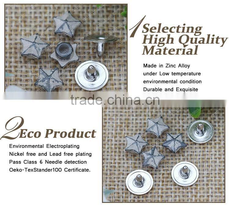 Manufacturer Supply Zinc Alloy Rivet for Leather Decorative Rivet for Jeans